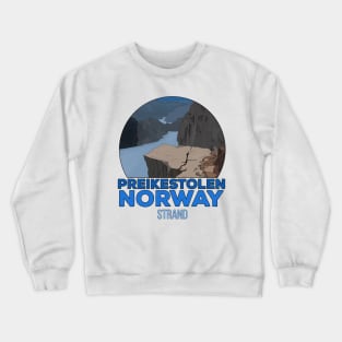 Preikestolen Strand Norway Crewneck Sweatshirt